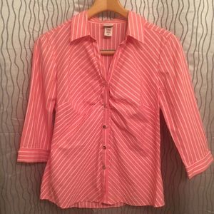 Covington 3/4 sleeve Button up Shirt